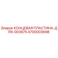 4700003698 КОНЦЕВАЯ ПЛАСТИНА-ДЛЯ-003975 Epiroc