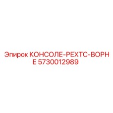 5730012989 КОНСОЛЕ-РЕХТС-ВОРНЕ Epiroc