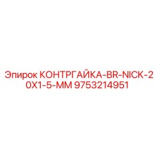 9753214951 КОНТРГАЙКА-BR-NICK-20X1-5-MM Epiroc