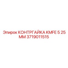 3719011515 Контргайка KMFE 5 25MM Epiroc