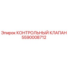 5590008712 КОНТРОЛЬНЫЙ КЛАПАН от Epiroc