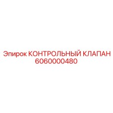 6060000480 КОНТРОЛЬНЫЙ КЛАПАН Epiroc