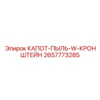 2657773285 КАПОТ-ПЫЛЬ-W-КРОНШТЕЙН Epiroc