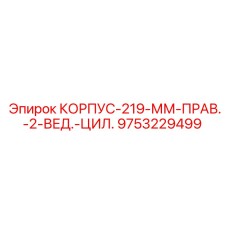 9753229499 КОРПУС-219-ММ-ПРАВ.-2-ВЕД.-ЦИЛ. Epiroc