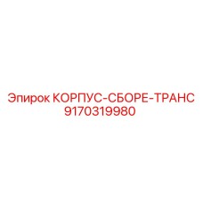 9170319980 КОРПУС-СБОРЕ-ТРАНС Epiroc