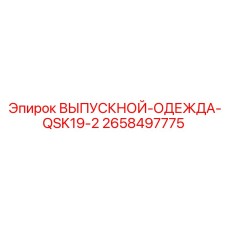 2658497775 ВЫПУСКНОЙ-ОДЕЖДА-QSK19-2 Epiroc