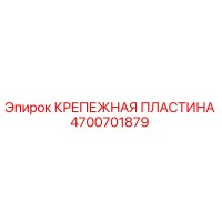 4700701879 КРЕПЕЖНАЯ ПЛАСТИНА Epiroc