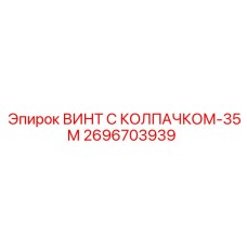 2696703939 ВИНТ С КОЛПАЧКОМ-35М Epiroc