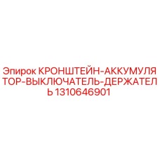 1310646901 КРОНШТЕЙН-АККУМУЛЯТОР-ВЫКЛЮЧАТЕЛЬ-ДЕРЖАТЕЛЬ Epiroc