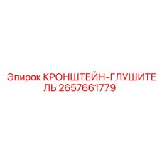 2657661779 КРОНШТЕЙН-ГЛУШИТЕЛЬ Epiroc