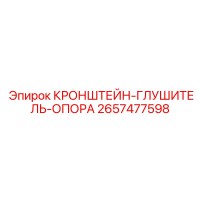 2657477598 КРОНШТЕЙН-ГЛУШИТЕЛЬ-ОПОРА Epiroc