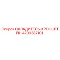 4700387101 ОХЛАДИТЕЛЬ-КРОНШТЕЙН Epiroc