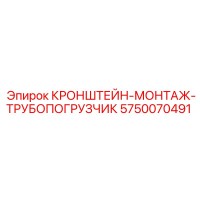 5750070491 КРОНШТЕЙН-МОНТАЖ-ТРУБОПОГРУЗЧИК Эпирок