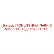 2658358209 КРОНШТЕЙНЫ-ПАРА-DMM3-ПРИВОД Эпирок