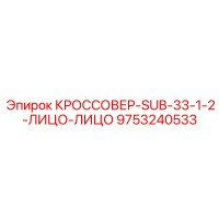 9753240533 КРОССОВЕР-SUB-33-1-2-ЛИЦО-ЛИЦО Epiroc