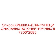 5730012585 КРЫШКА-ДЛЯ-ФУНКЦИОНАЛЬНЫХ-КЛЮЧЕЙ-РУЧНЫХ Epiroc