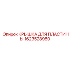 1623528980 КРЫШКА ДЛЯ ПЛАСТИНЫ Epiroc