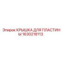 1630218113 КРЫШКА ДЛЯ ПЛАСТИНЫ Epiroc