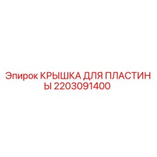 2203091400 КРЫШКА ДЛЯ ПЛАСТИНЫ Эпирок