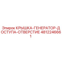 4812246661 КРЫШКА ДОСТУПА К ГЕНЕРАТОРУ Epiroc
