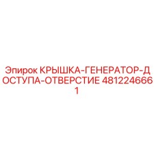 4812246661 КРЫШКА ДОСТУПА К ГЕНЕРАТОРУ Epiroc