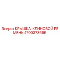 4700373665 Крышка клиновой ремень Epiroc