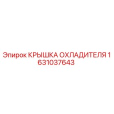 1631037643 Крышка охладителя Epiroc