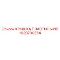 1630700354 КРЫШКА ПЛАСТИНЫ N6 (Epiroc)