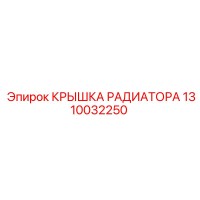 1310032250 КРЫШКА РАДИАТОРА Epiroc