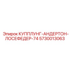 5730013063 КУППЛУНГ-АНДЕРТОН-ЛОСЕФЕДЕР-74 Epiroc