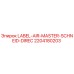 Деталь LABEL-AIR-MASTER-SCHNEID-DIREC 2204180203 для буровых установок Epiroc
