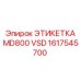 1617545700 Label MD800 VSD Epiroc
