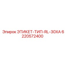 6220572400 LABEL-TYPE-RL-30XA Epiroc
