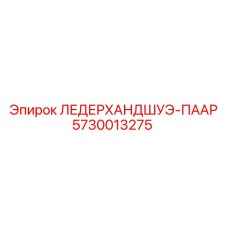 5730013275 ЛЕДЕРХАНДШУЭ-ПААР Epiroc