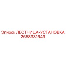 2658331649 ЛЕСТНИЦА-УСТАНОВКА Epiroc