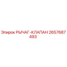 2657687493 РЫЧАГ-КЛАПАН Epiroc