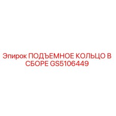 GS5106449 ПОДЪЕМНОЕ КОЛЬЦО В СБОРЕ Epiroc