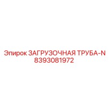 8393081972 ЗАГРУЗОЧНАЯ ТРУБА-N Epiroc
