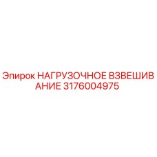 3176004975 НАГРУЗОЧНОЕ ВЗВЕШИВАНИЕ Epiroc
