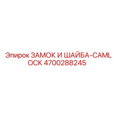 4700288245 ЗАМОК И ШАЙБА-CAMLOCK Epiroc