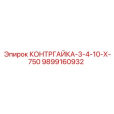 9899160932 КОНТРГАЙКА-3-4-10-Х-750 Эпирок