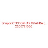 2205721666 СТОПОРНАЯ ПЛАНКА Epiroc