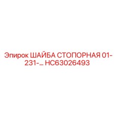 Оригинальная стопорная шайба 01-231- HC63026493 Epiroc