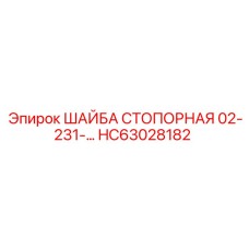 Нержавеющая стопорная шайба 02-231- HC63028182 Epiroc