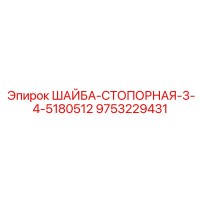 9753229431 ШАЙБА-СТОПОРНАЯ-3-4-5180512 Epiroc