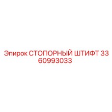 3360993033 СТОПОРНЫЙ ШТИФТ Epiroc