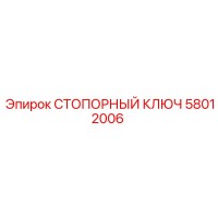 58012006 СТОПОРНЫЙ КЛЮЧ Epiroc