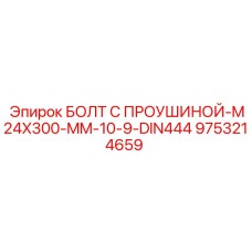 9753214659 БОЛТ С ПРОУШИНОЙ-M24X300-MM-10-9-DIN444 Epiroc