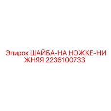 2236100733 ШАЙБА-НА НОЖКЕ-НИЖНЯЯ Epiroc