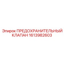 1613982603 ПРЕДОХРАНИТЕЛЬНЫЙ КЛАПАН Epiroc